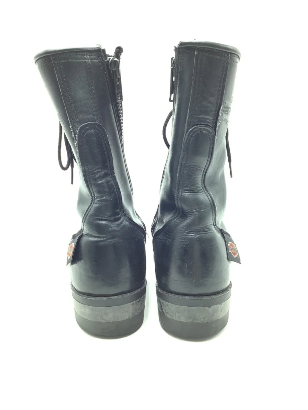 Harley Davidson Men's Black Leather Boots Size: 8.5